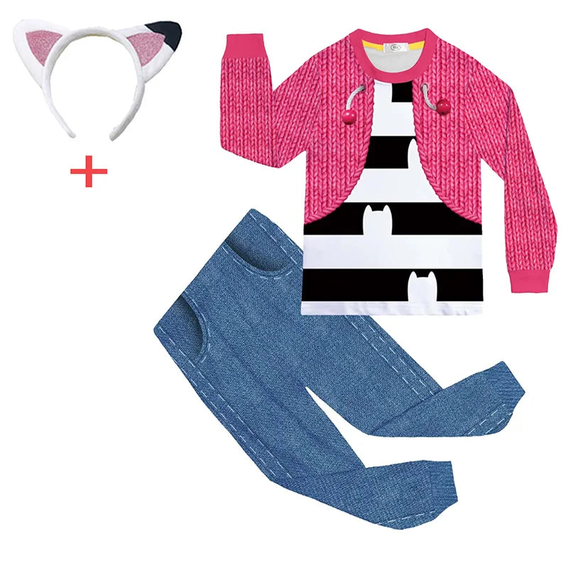 Halloween doll Clothes Kids Long sleeved Long Pants  2pcs Set Baby Girls Pajama Sets Comfortable autumn Sleepwear