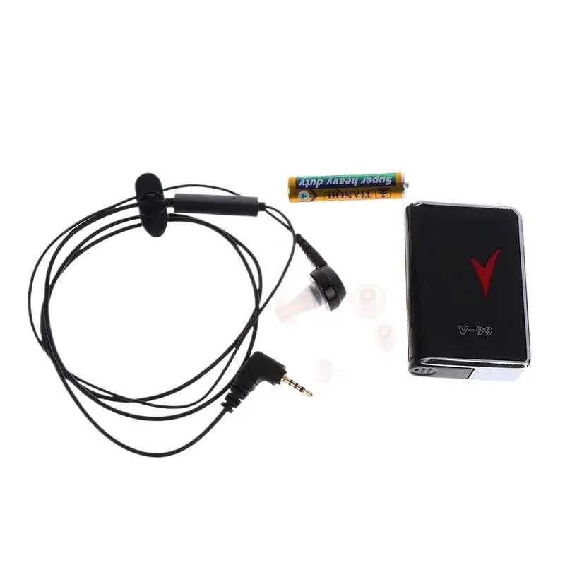 Mini Invisible Ear Hearing Aids With Noise Cancelling And Speech Enhancement Rechargeable For Adult Elderly Seniors Watching TV