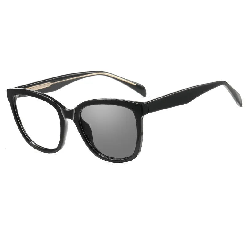 Cat Eye Women Reading Glasses Photochromic Lenses Anti-UV Sunglasses Blue Light Blocking Color Changing Glasses With Diopters