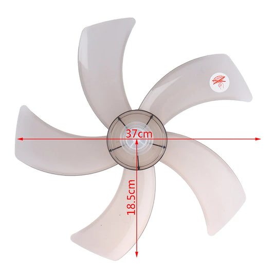 【AD】Hot Sale 1PC 16 Inch Household Plastic Fan Blade Five Leaves With Nut Cover For Pedestal Fan