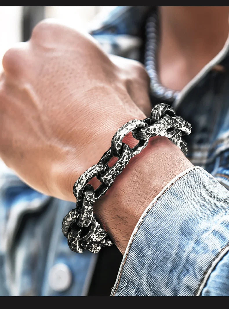 Scars of the North	Valhalla Chain bracelet for men Nordic Runes stainless steel  fashion Jewelry