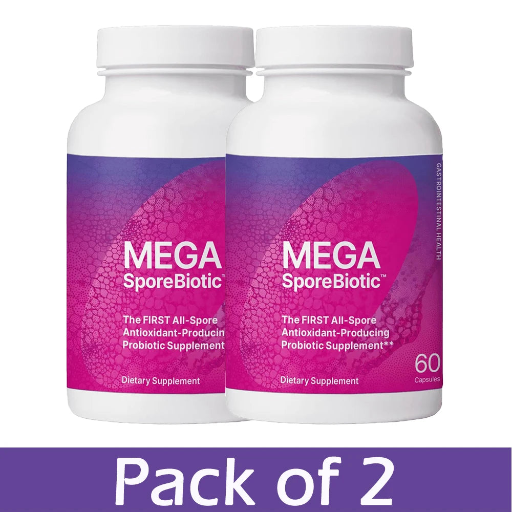 MegaSporeBiotic Probiotics Capsule for Digestive & Gut Health - Mens & Womens Probiotic Nutritional Supplements with Spore-Based