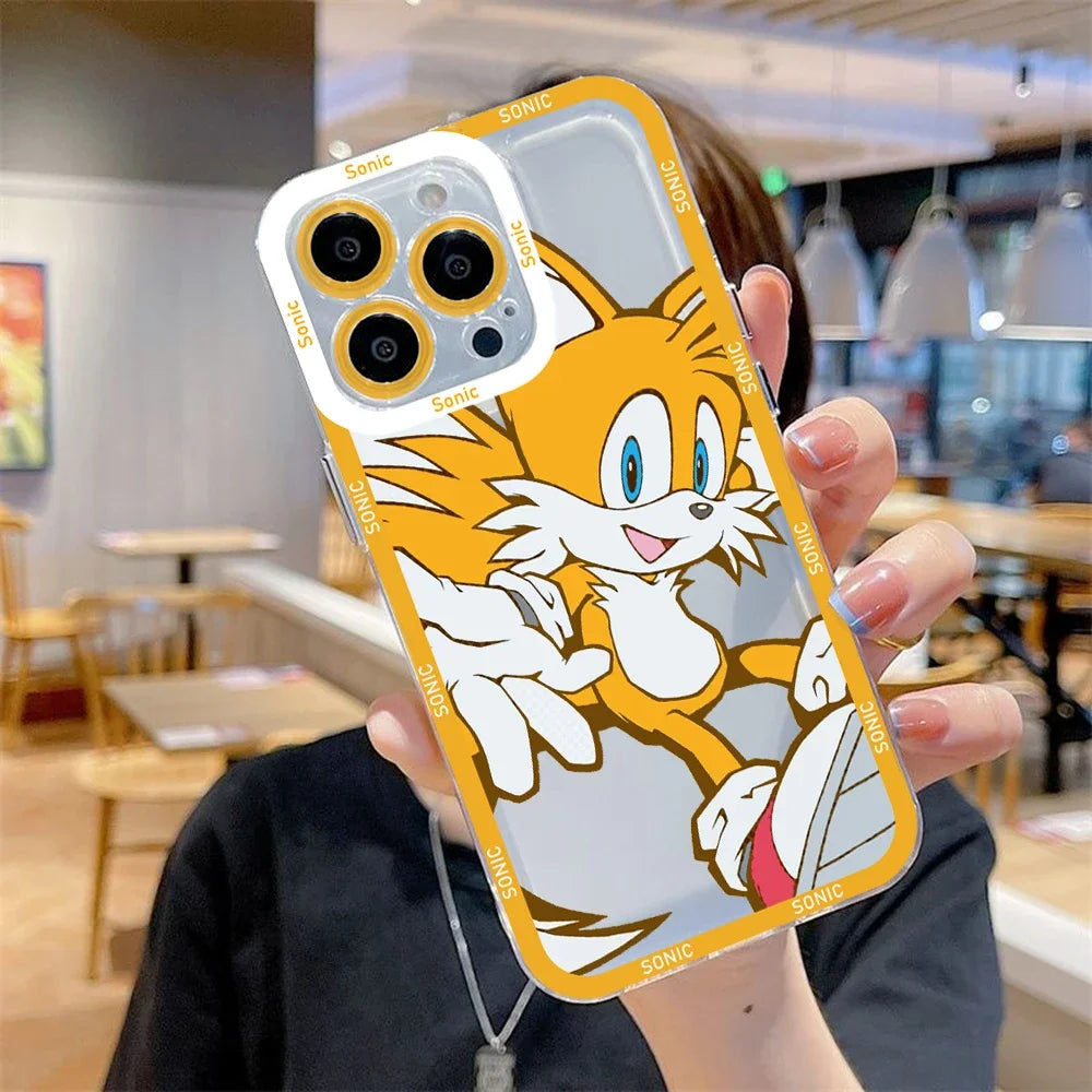 Cartoon Cute Game Phone Case For iPhone 17e 17 16e 16 15 14 13 12 11 Mini Air Pro Max X XR XSMax Plus S-S-Sonics Soft Back Cover