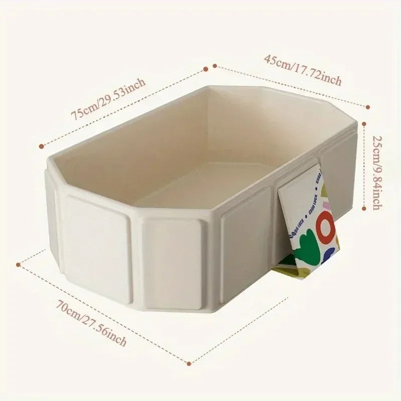 Durable Baby Bathtub Foldable Infant Bath Basin Thickened Large Portable Hot Tub with Shower Function for Home Travel Car Use