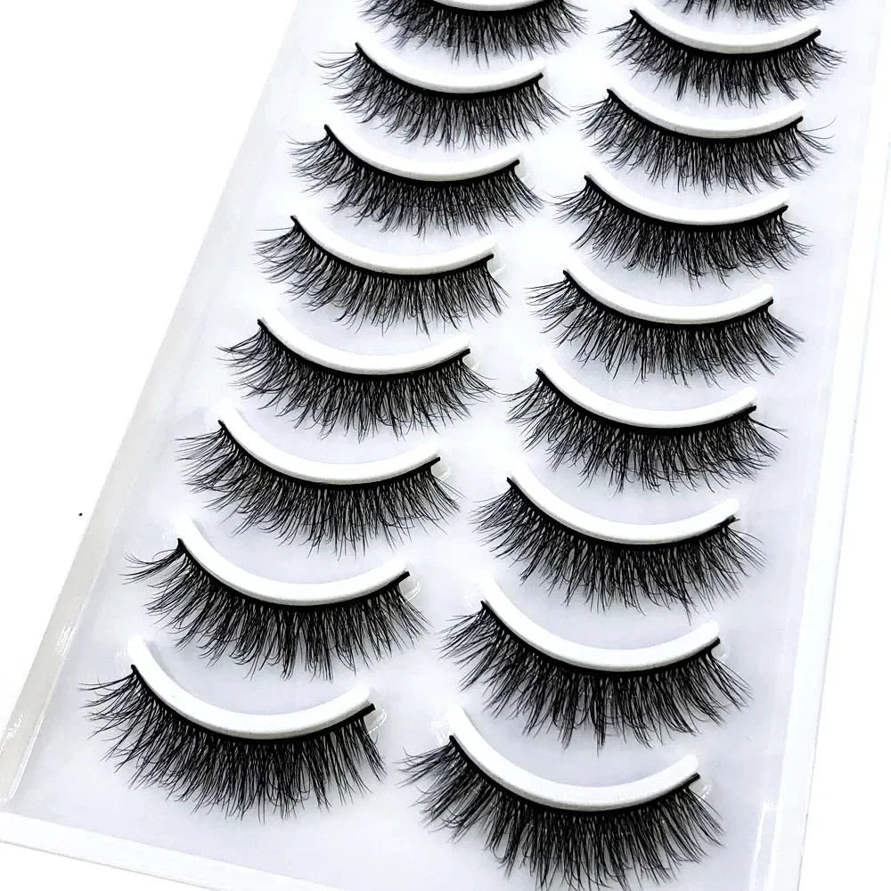 33 Style 10/50/100 Boxes 10Pairs Natural 3D Mink False Eyelashes Makeup Fake Eye Lashes Faux Cils Make Up Beauty Tools Wholesale
