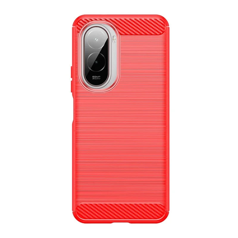 For Poco M7 Case Cover Xiaomi Poco M7 Capas Shockproof Phone Bumper Armor Coque Carbon Fibre Back TPU Soft Fundas Poco M7 Cover
