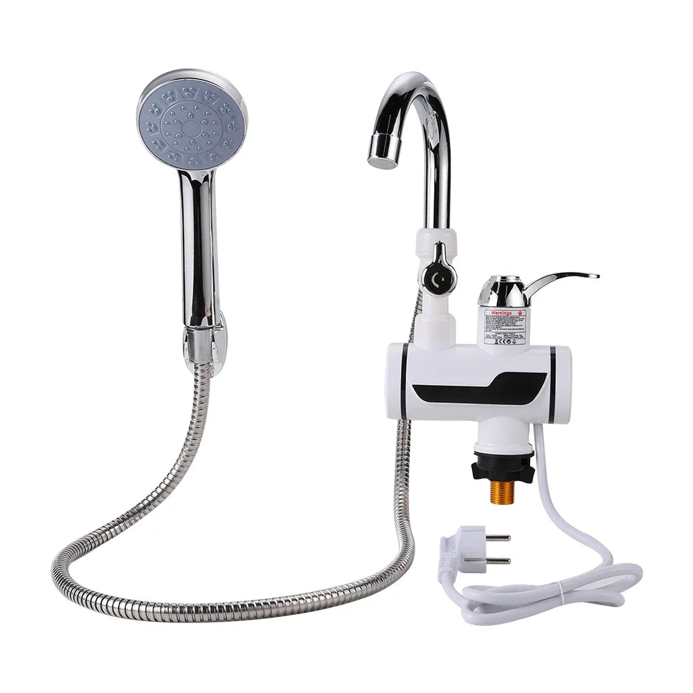 3000W Instant Electric Water Heater Shower Digital Display 220V Kitchen Bathroom Tankless Hot Water Faucet Heater