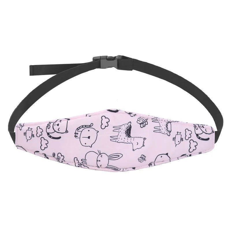Adjustable Baby Car Seat Head Support Stroller Fastening Belt – Sleep Positioner Pillow for Playpen, Safety for Infant Boy Girl