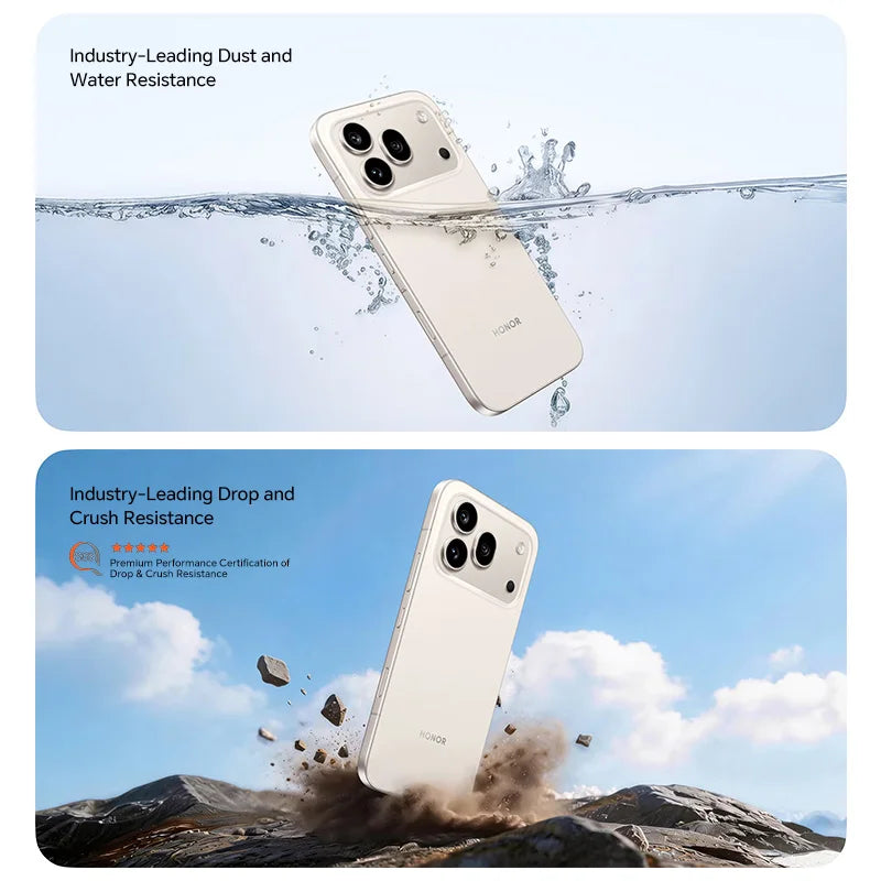 2026 New Global Version HONOR 600 Pro 5G 12GB+512GB 6.57'' 120Hz AMOLED Screen 200MP Main Camera 7000mAh 80W SuperCharge