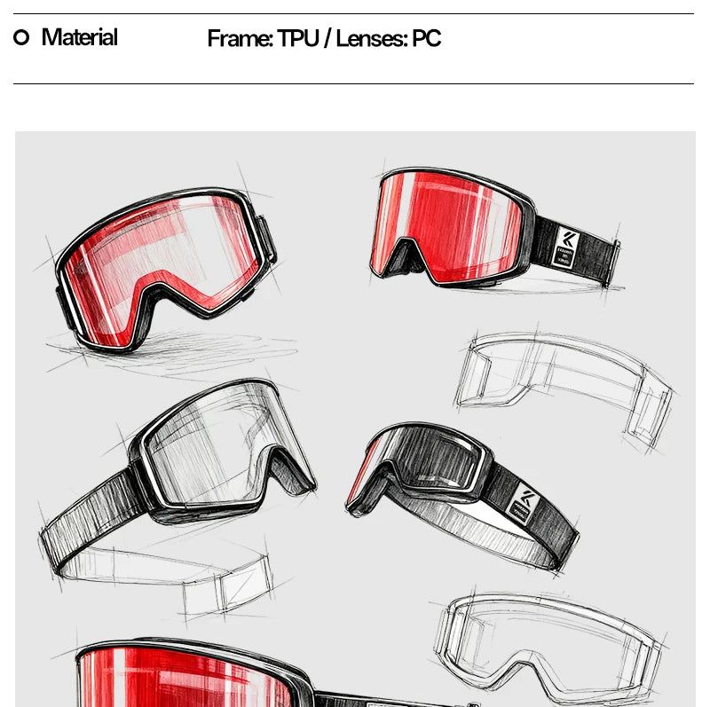 Kapvoe 2026 Skiing Eyewear Flip Ski Goggles Photochromic Snow Goggles Men Snowboard Mask Protection Glasses Snowmobile Winter