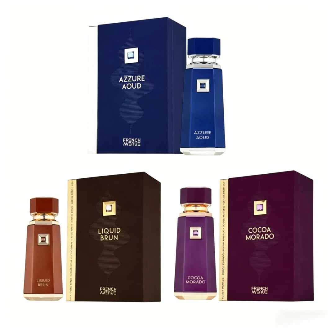 Arab Long Lasting Eau de Parfum Liquid Brun Cocoa Morado Azzure Aoud French Avenue Woody Spicy Vanilla Scent for Men