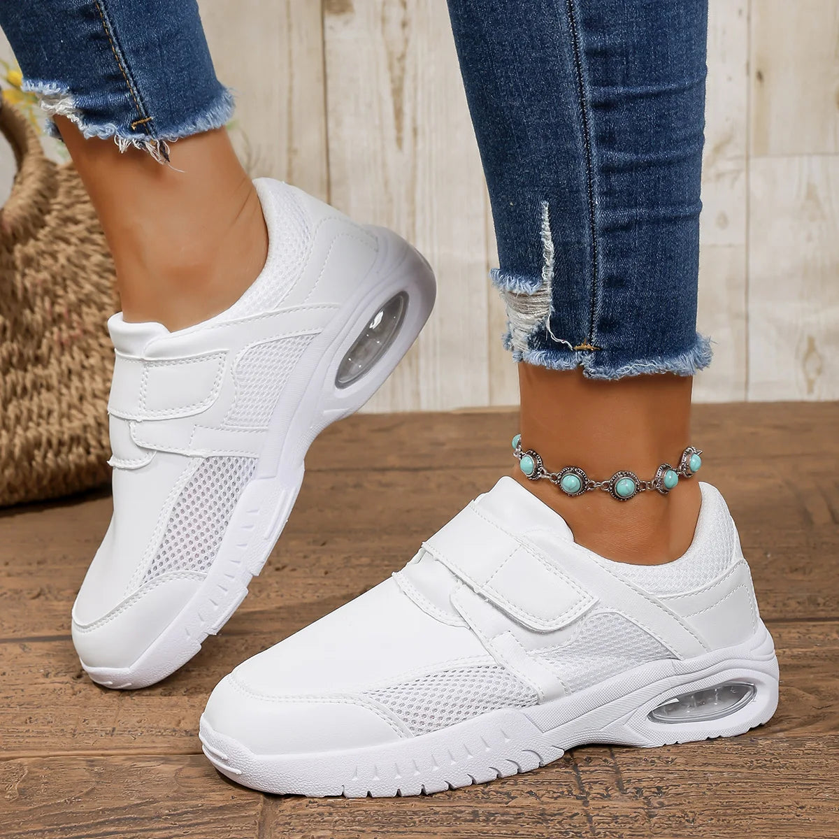 Pure White Nursing Shoes For Doctors Nurses Hospital Working Men Women Leather Sneakers Anti-skid Big Size 48 49