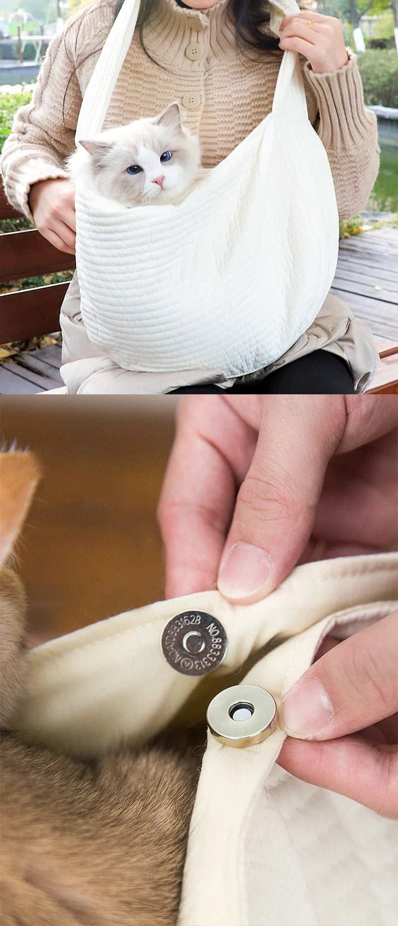 Outdoor Puppy Carrier Bag Carrier Bag Cat Carrier Bags Out Crossbody Shoulder Bag Portable Cat Dog Sling Bag Pet Carrying Suppli