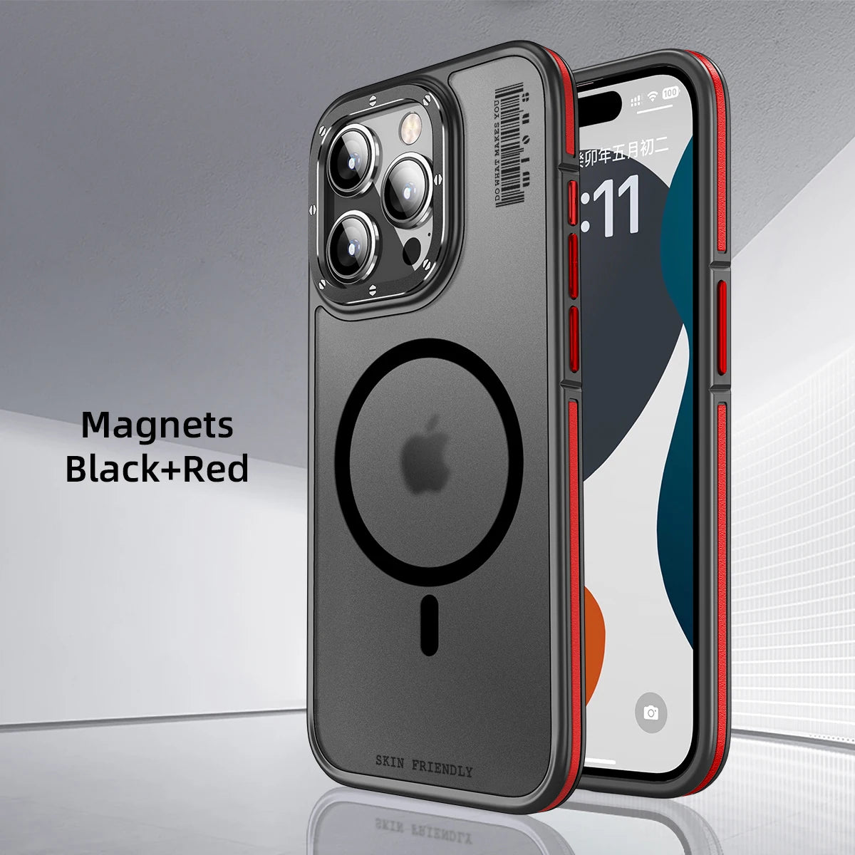 Official Original Splicing Skin Sensation Armor Shockproof Case for iPhone 15 14 Plus 13 Pro Max Magsafe Hybrid Phone Back Cover