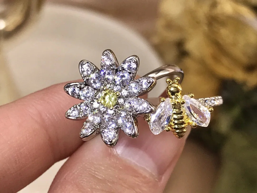 Rings Sales Trend Luxury Brand High Quality Jewelry Original Shiny Christmas Birthday Cocktail Party Engagement Gift for Women