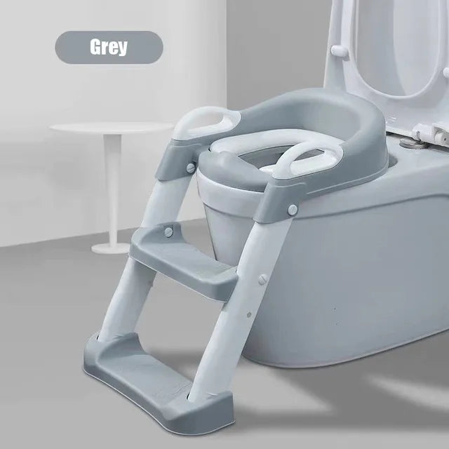 1-8 Years Children's Potty Baby Toilet Seat With Adjustable Ladder Infant Toilet Training Folding Seat Baby Potty Training Seat