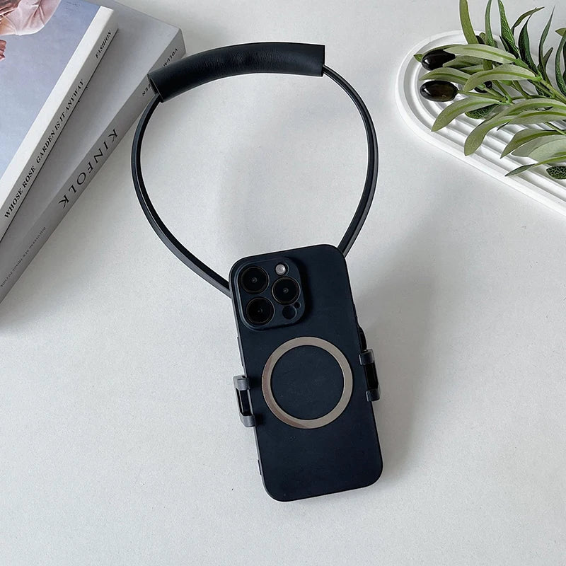 Neck Holder Lazy Phone Stand For  16 15 14 13 Pro Max   Outdoor First Angle Vlog Recording Selfie Bracket