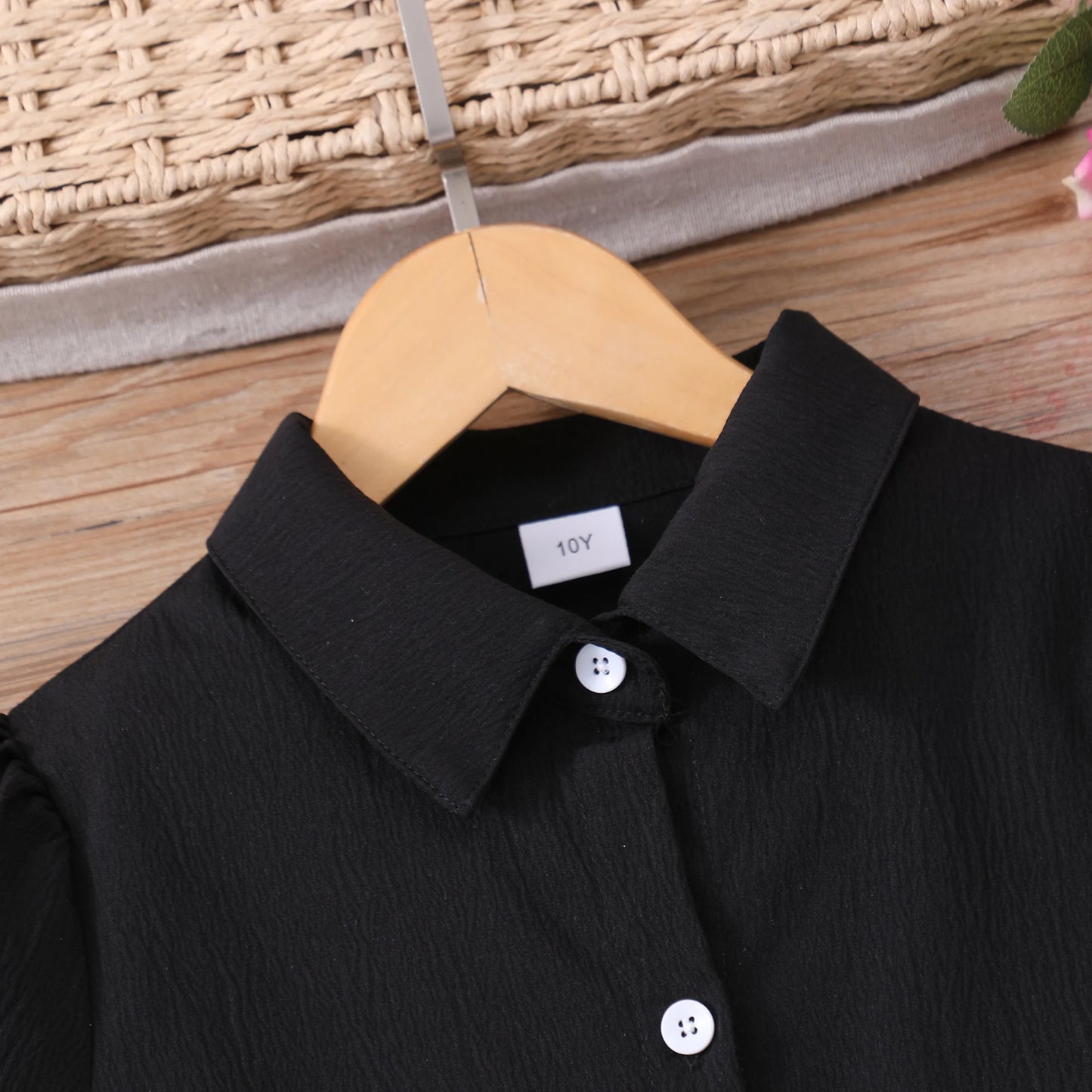 Teen Girl Dress Summer Black Retro Short Sleeve Children Dresses Fashion Girl Costume Party Big KIds Outfit 7 8 9 10 11 12Yrs