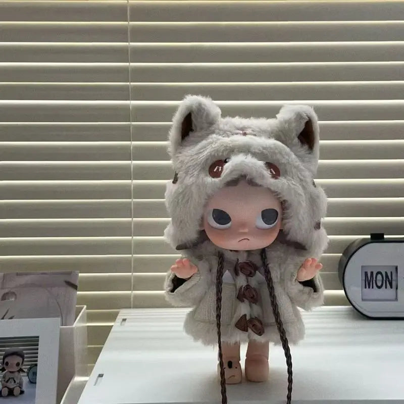 For Cool Gazi Sister Zsiga1/8 Baby Dress Velvet Little Tiger Set Cute Cartoon Doll Dress Up Dolls Clothes Dolls Accessories
