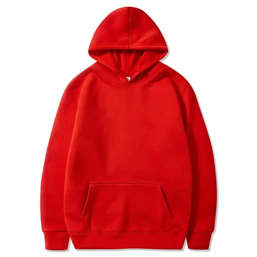 Men's Brand Monochrome, Red, Black, Gray, Pink, Casual Top, Men's and Women's Hip-hop Hoodies, Sportswear, Fashion, Autumn