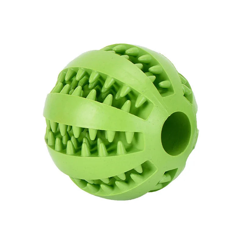 Pet Food Treat Feeder Dog Ball Nontoxic Bite Resistant Interactive Chew Toy Teeth Cleaning Ball Indoor Outdoor Cat Playing Toy