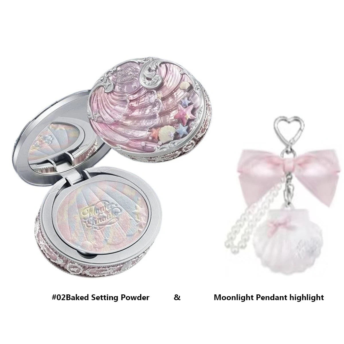 Flower Knows Strawberry Cupid Collection Makeup Set Pressed Powder Solid Perfume Makeup Kit for Women Full Kit Teenagers Make up