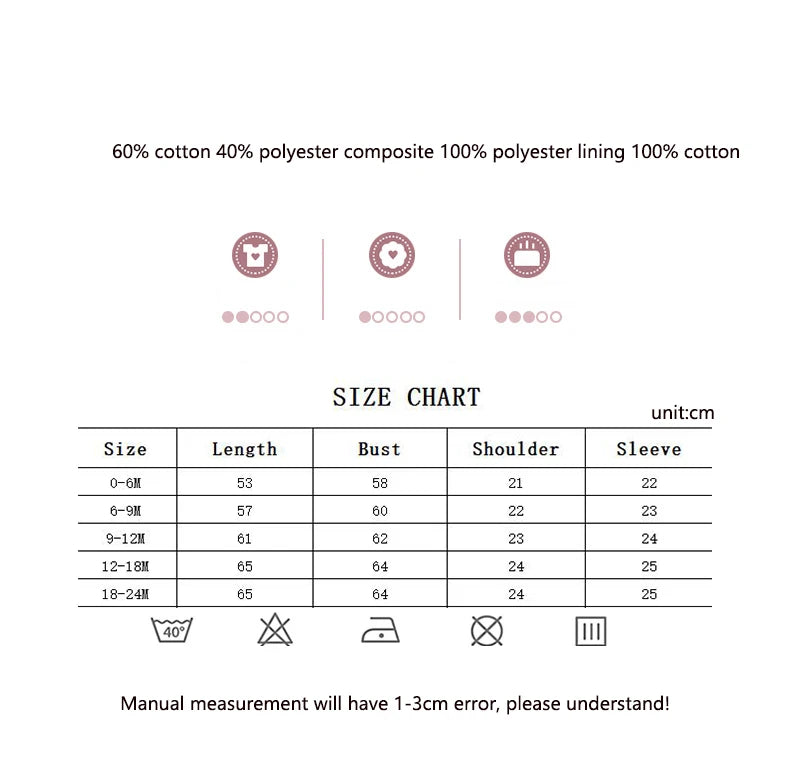 Newborn Baby Autumn Romper One Year Old Birthday Cute Girls Cartoon Rabbit Long Sleeve Bodysuits Spring New Kids Cotton Clothes