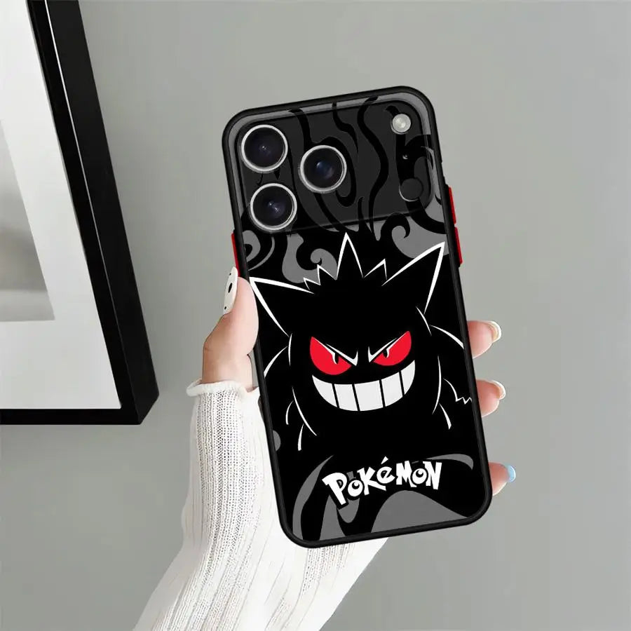Case for iPhone 17 Pro Max 15 17e 7 8 SE XS XR Air 16 Plus 14 12 13 Mini 11 Funda Back Phone Cover Pokemon Gengar Cool