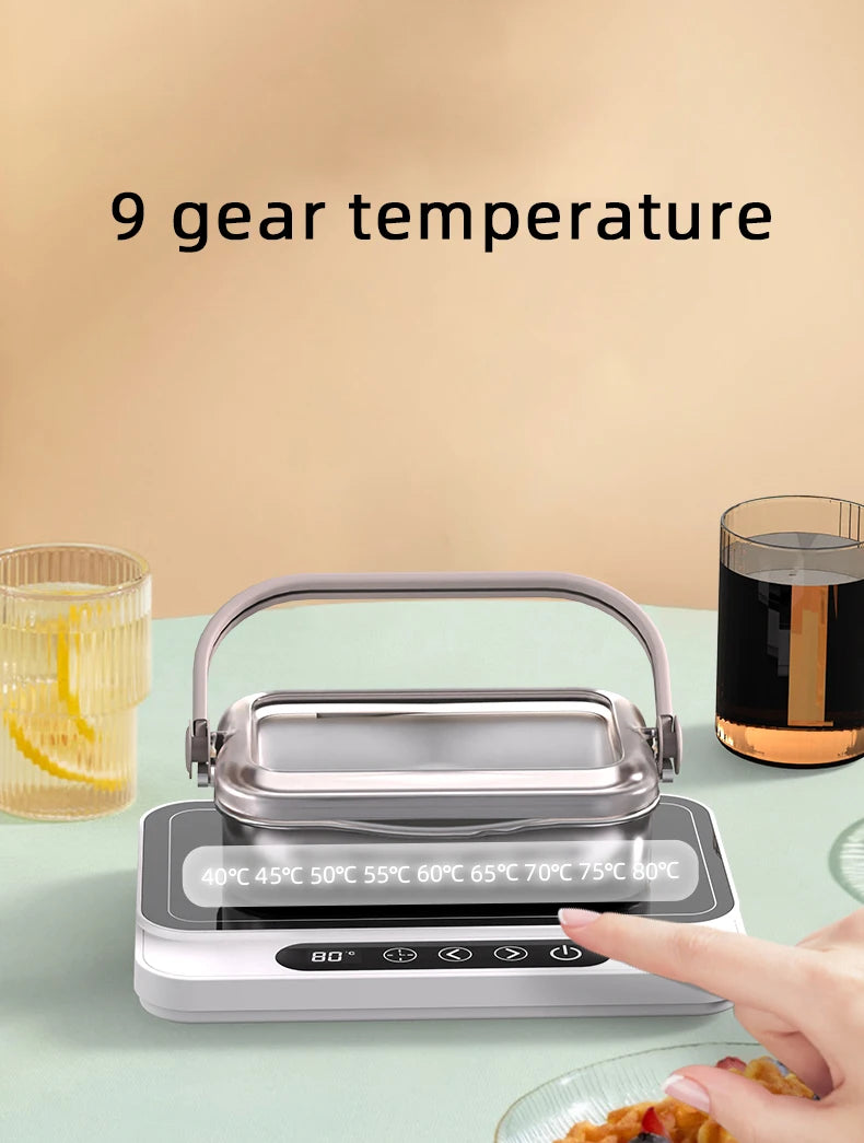 50W Mug Warmer Cup Heater Electric Hot Plate 9 Gear Temperature Warmer Coaster Heating Lunch Box Milk Coffee Home Office 220V