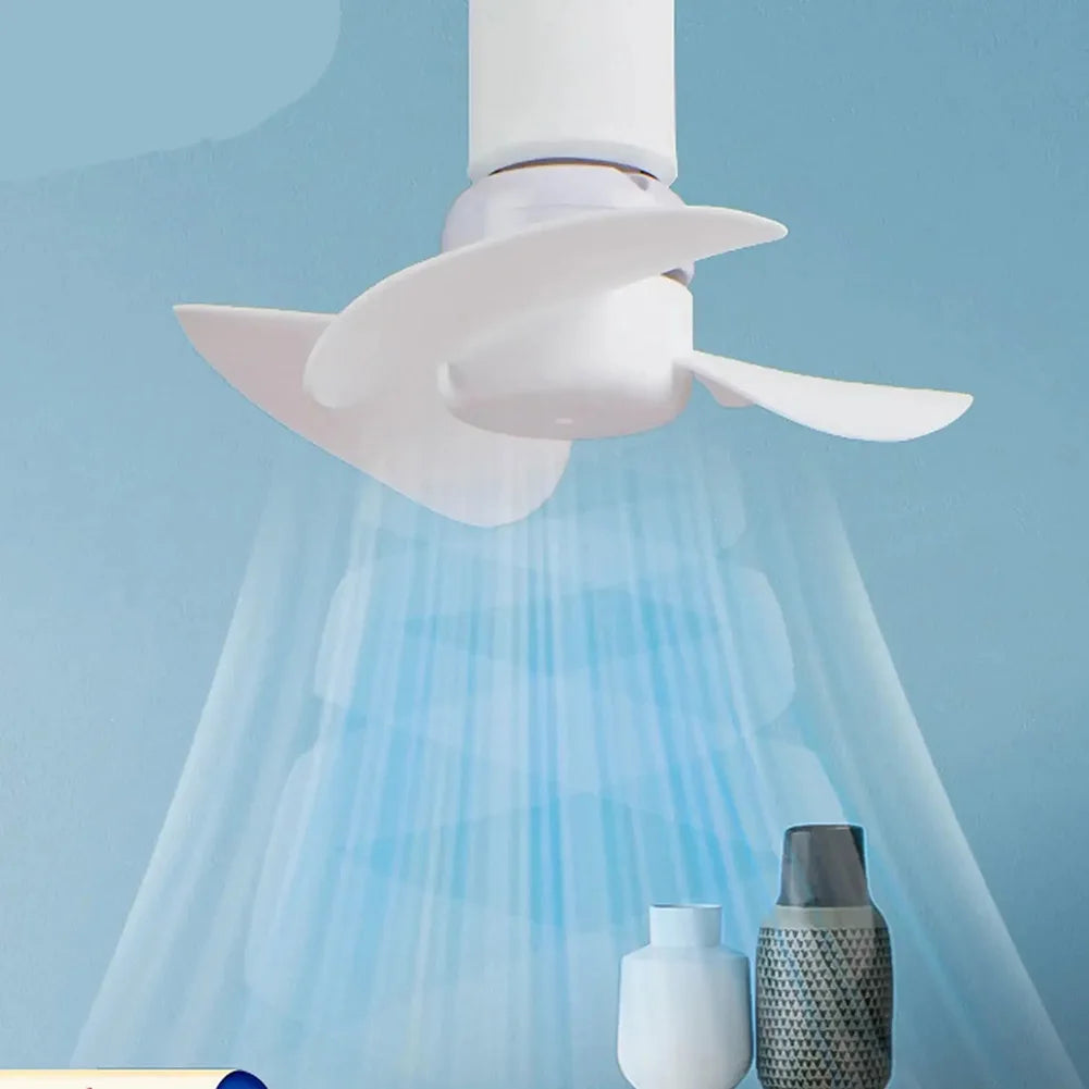 Indoor Ceiling  Fan E27 Screw Mouth  Household Electric Fan  Brushless Motor 14CM  Bedroom  Silent Fan LED  Energy-saving Fan