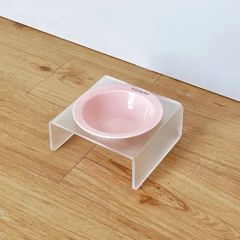 【E】Ceramic Pet Cat Bowl Pet Drinking Water Feeding Bowl Ceramics Cat Food Dog Food Utensils Cat Dog Pet Supplies Accessories