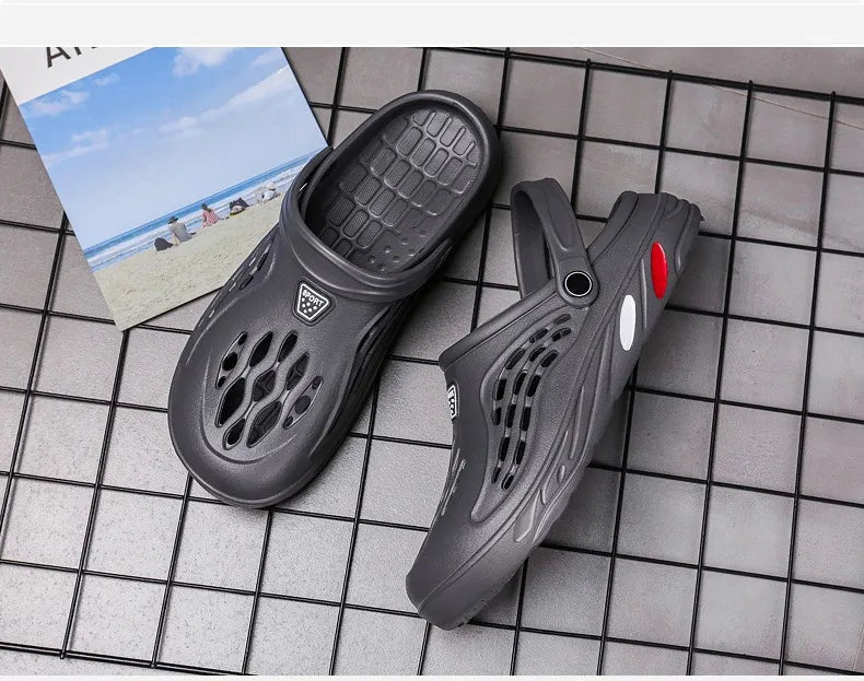 Large Size 36-49 Trend Summer Sandals For Men White Comfortable EVA Casual Clogs Man Lightweight Anti-slip Men's Beach Slippers