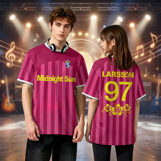 ZaraLarsson Midnight Sun Commemorative T-Shirt Fashion Fan Merchandise Jerseys Men's And Women's Breathable Quick Drying Tops