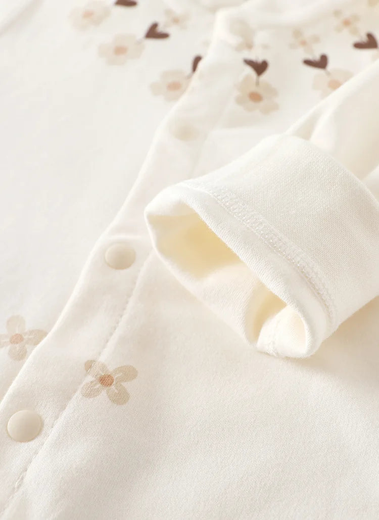 Infant Long-Sleeved Romper Suit Spring/Autumn Pure Cotton Garment Newborn Baby Bodysuit Unisex Baby All-Season Crawling Suit