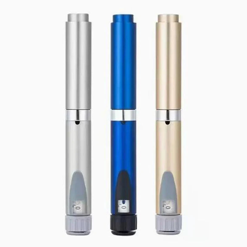 Portable Dose Adjustable Reusable Injector Pen Kit for Insulin Peptide, Comes with 10Pcs 3ML Replacement Cartridges