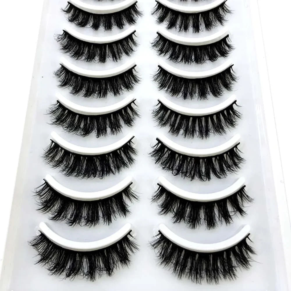 33 Style 10/50/100 Boxes 10Pairs Natural 3D Mink False Eyelashes Makeup Fake Eye Lashes Faux Cils Make Up Beauty Tools Wholesale