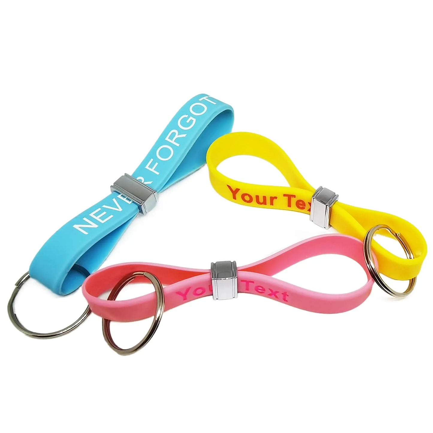 Custom Keychains Personalized Key Rings Llaveros Personalizados Customized for Events, Gifts, Backpacks, Awareness, Business