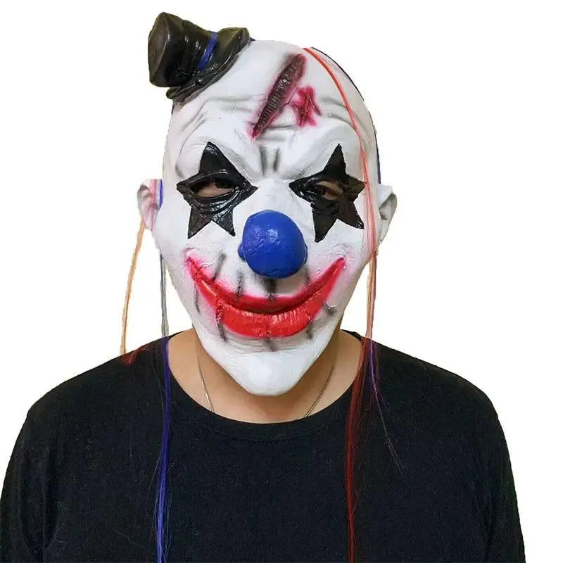 Halloween Various Clown Mask Cosplay Party Mask Latex Masks Helmet NPC Funny Prank Scare Headgear Bar Party Costume Props Mask