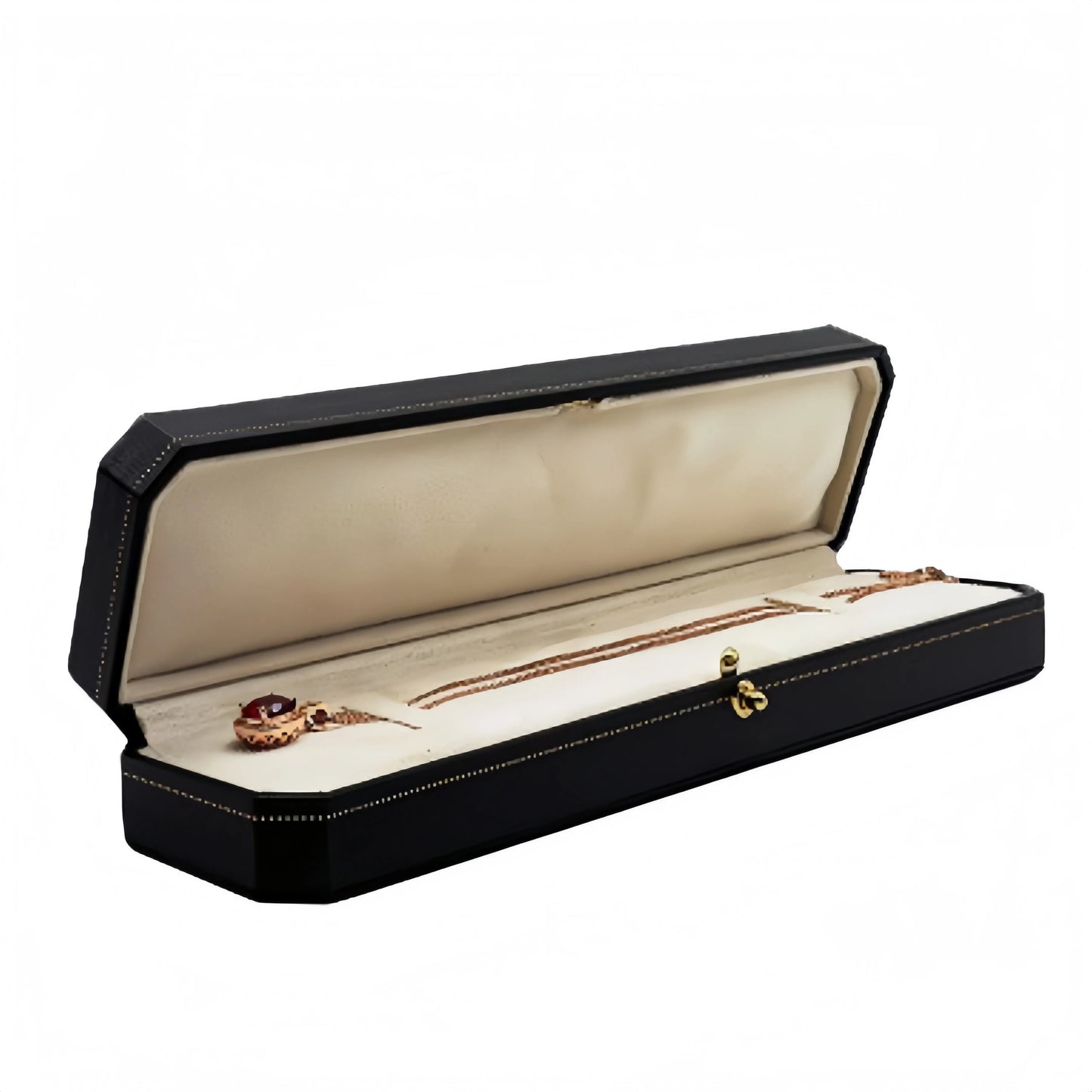 Customizable LOGO Vintage Octagonal Gold Text Storage Box Ring Earnail Bracelet  Jewelry Packaging Case Collection Storage Box