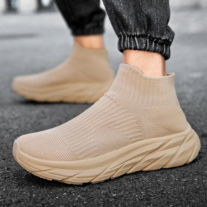 Men Running Walking sock Shoes winter boots Casual Sneakers plush warm shoes Sport shoes Lightweight Men Sneakers Casual Shoes