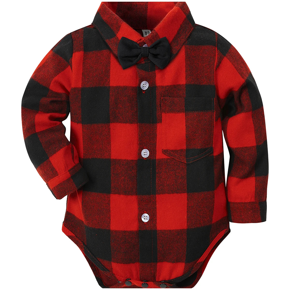 Baby Christmas Outfit Newborn Boy Clothes Infant Xmas Party Gift Dress Shirt Toddler New Year Photography Formal Red Bodysuit