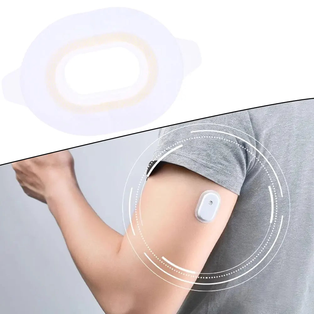 Waterproof Fixed Sticker for Sibionics GS1 Sensor - 5/10 Reinforced Adhesive Tape Dynamic Blood Glucose Sensor Cover