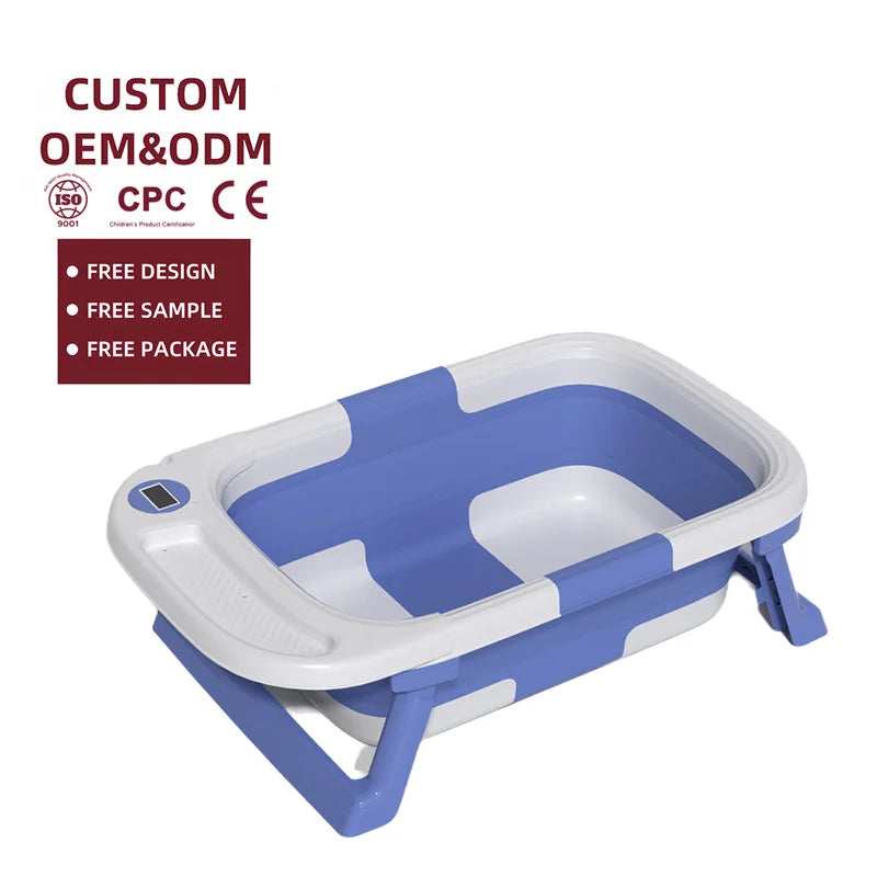Toddler bathtub eco-friendly material baby set foldable bathtub for luggage storage