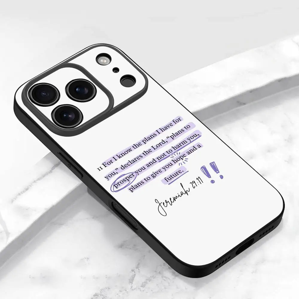 God Jesus Bible Verse Phone Case For iPhone 17 16 15 11 12 14 13 Pro Max Mini XS XR 7 Plus 16E Shockproof Silicone Cover Fundas