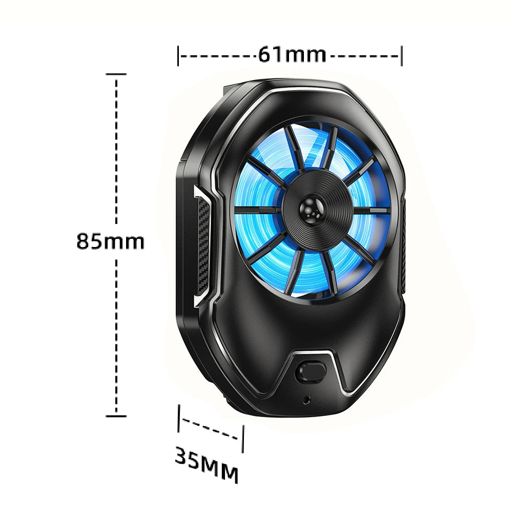 TL07 Magnetic Back-clip Phone Cooler 3 Speeds Semiconductor Cooling Fan Mobile Phone Heatsink 3 Speed Radiator for iPhone