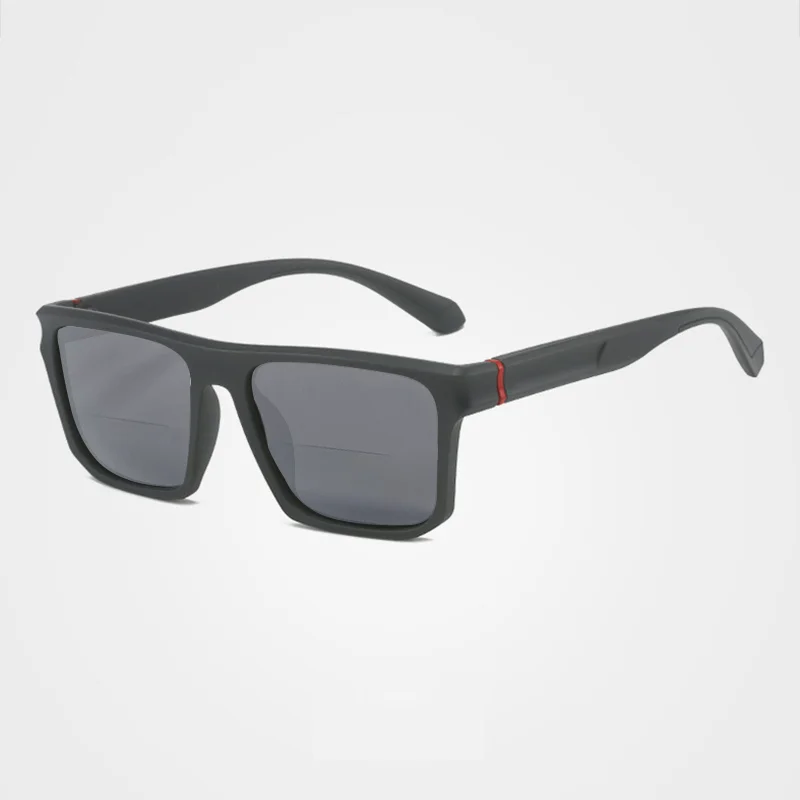 Men Women Square Bifocal Far Near Dual Vision Reading Glasses Trendy Driving Fishing Shade Presbyopia Eyewear Customize Lens