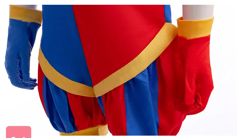 The Amazing Digital Circus Cosplay Costume Halloween Cartoon Circus Pomni Jax Ragatha Caine Jumpsuit Outfits Party Outfit
