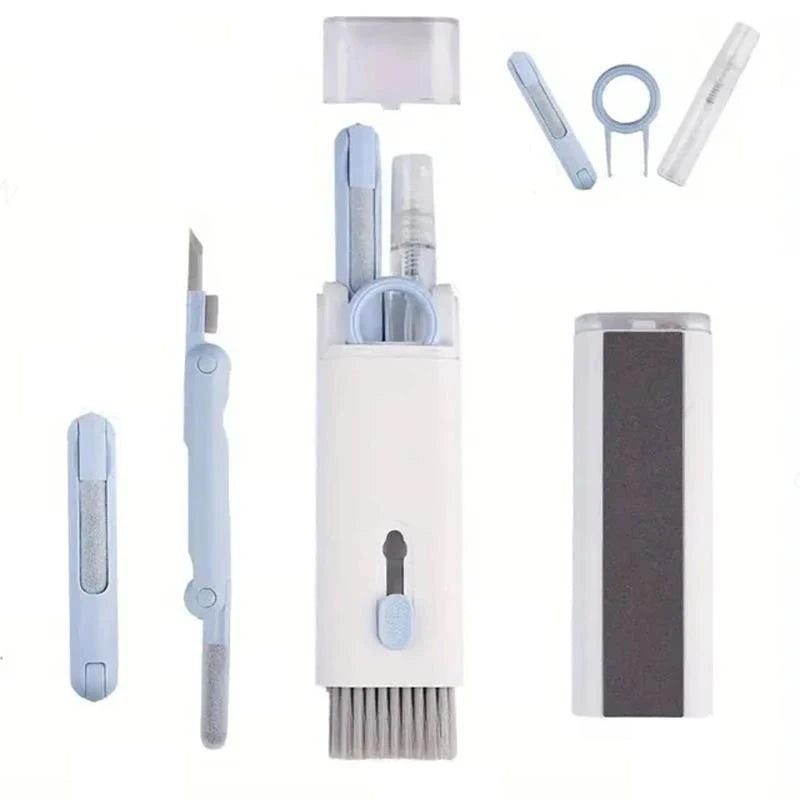 7 In 1 Laptop Keyboard Cleaner Brush Kit Earphone Cleaning Pen Keycap Puller Dust Tool For AirPods Headset Tablet Camera Phone