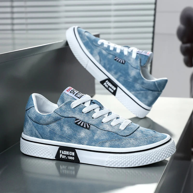 Men's canvas shoes large size fashion casual sports shoes men's platform light breathable men's outdoor running shoes