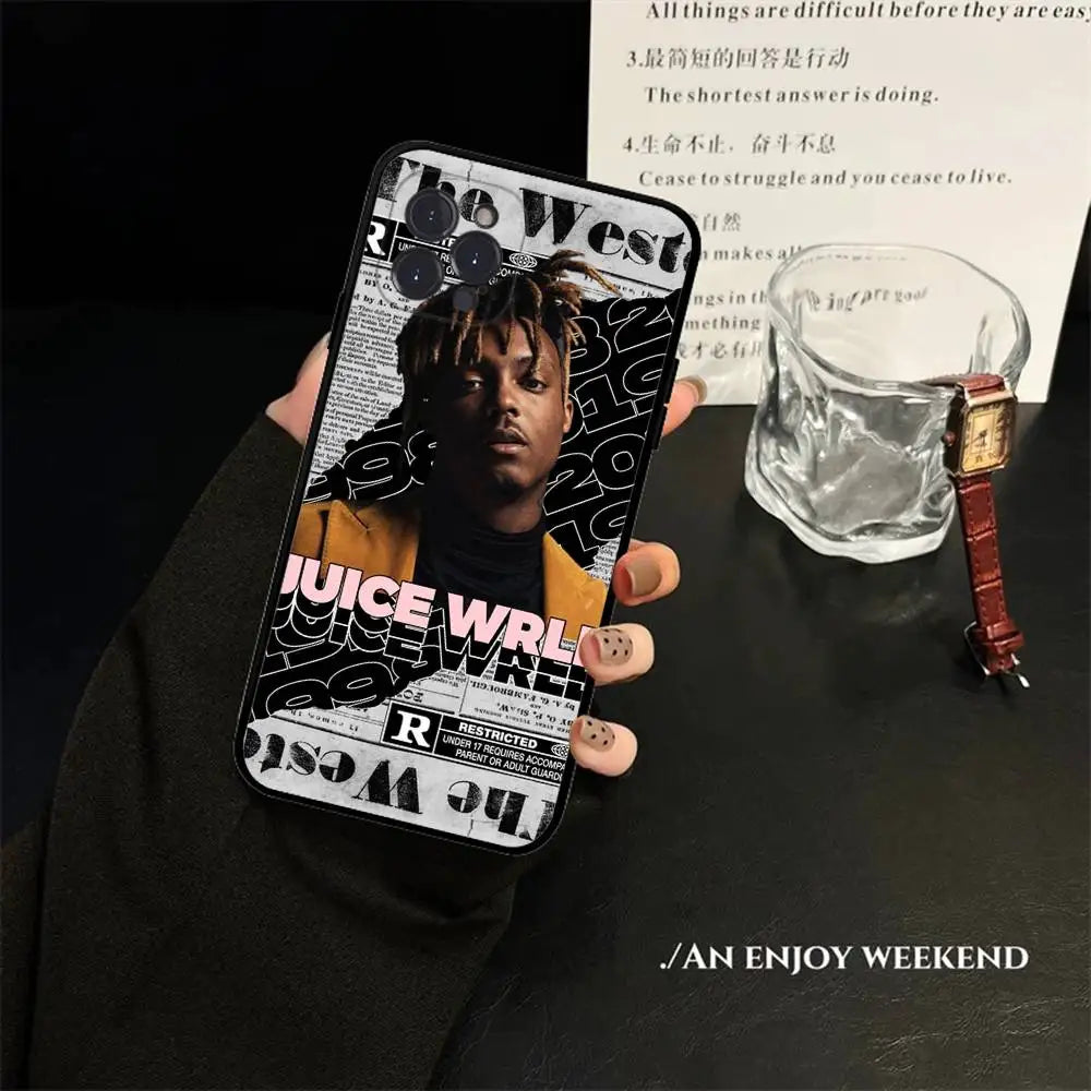 Juice Cool 999 Wrld Phone Case For IPhone 16 17 Air 15 14 13 12 11 Pro Max 16E Plus Fundas